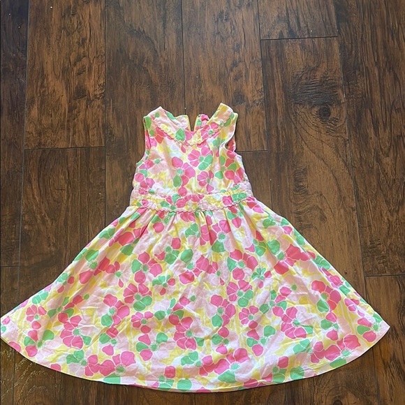 Lilly Pulitzer Floral Dress Girls SZ 5 - Picture 1 of 8